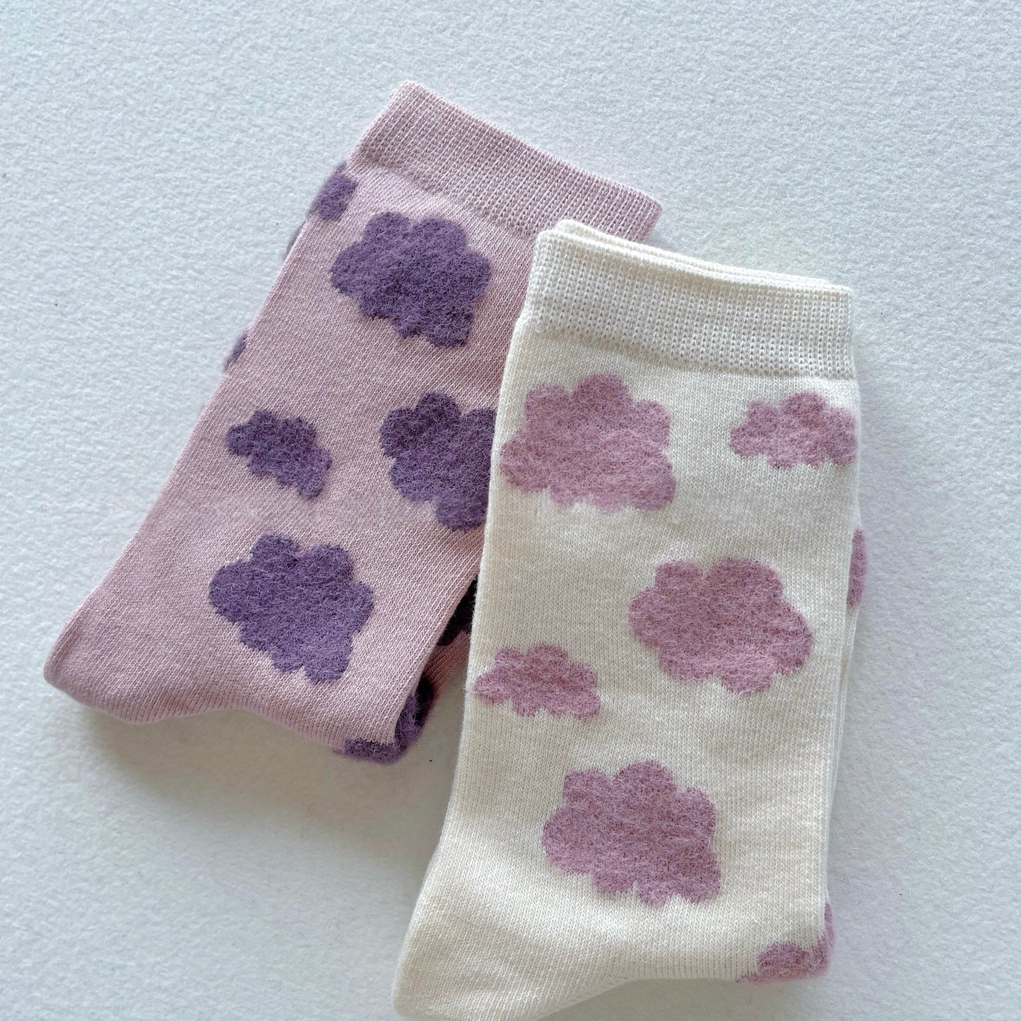 Dreamy Cloud Knit Crew Socks