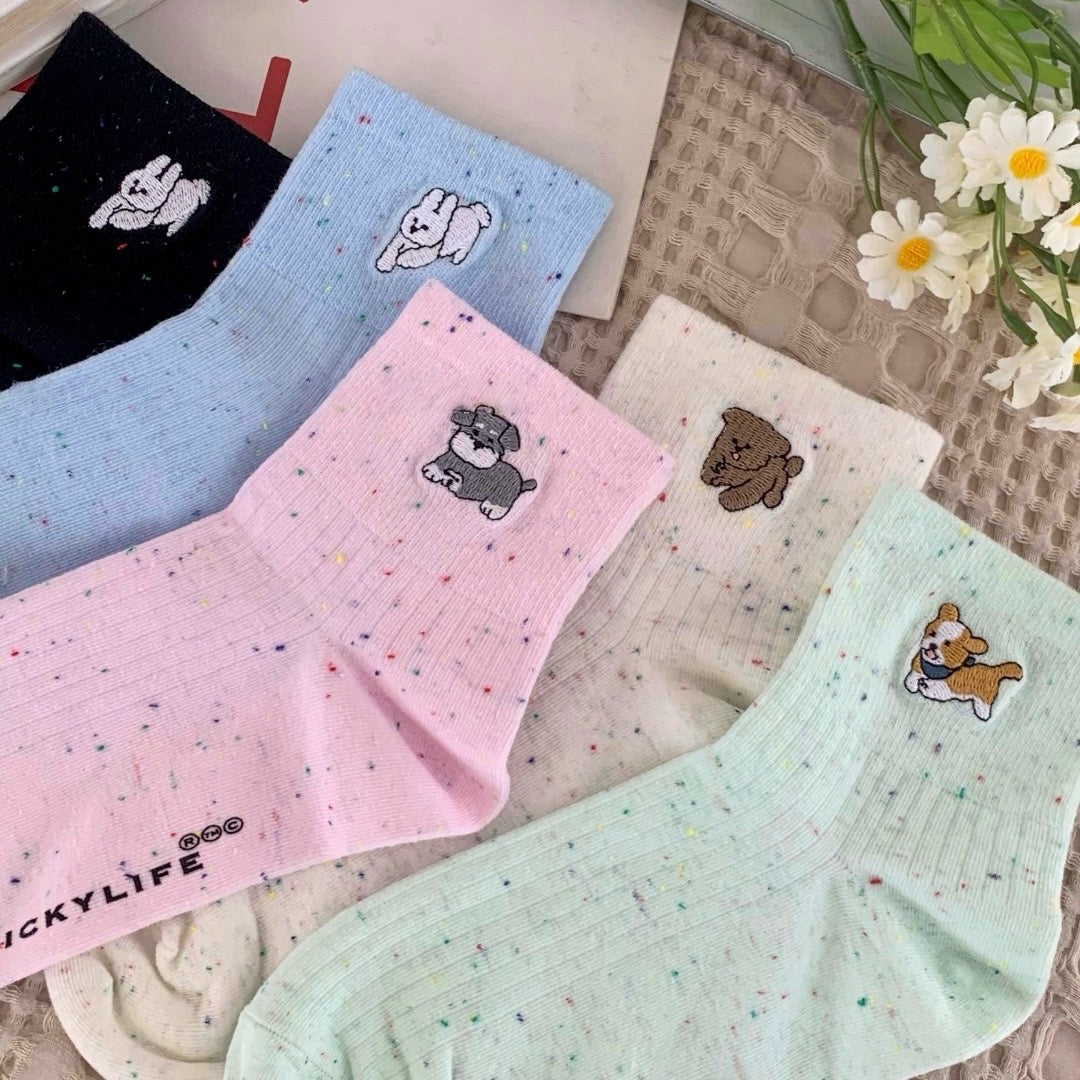 Colorful Animal Summer Ankle Socks