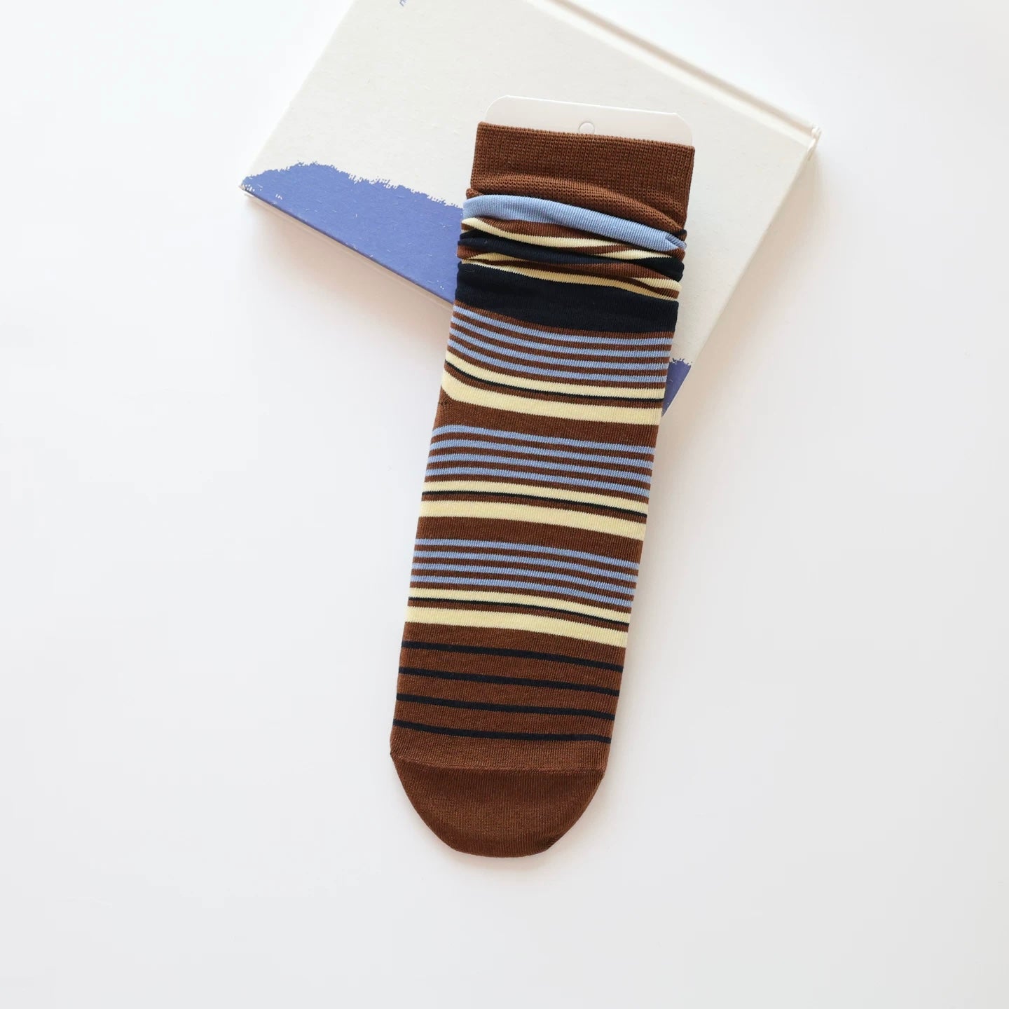 Vibrant Striped Crew Socks