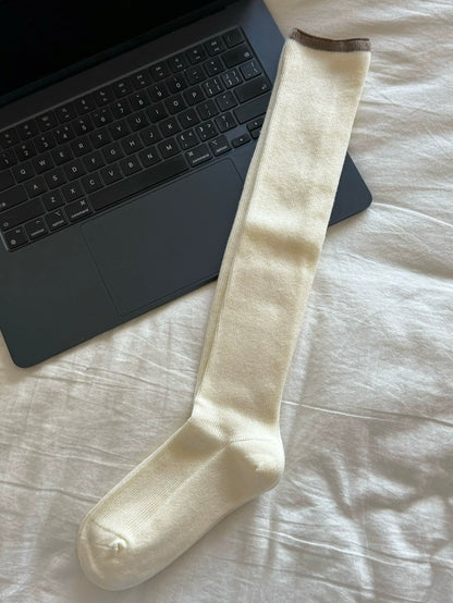 Minimalist Wool Knee High Socks