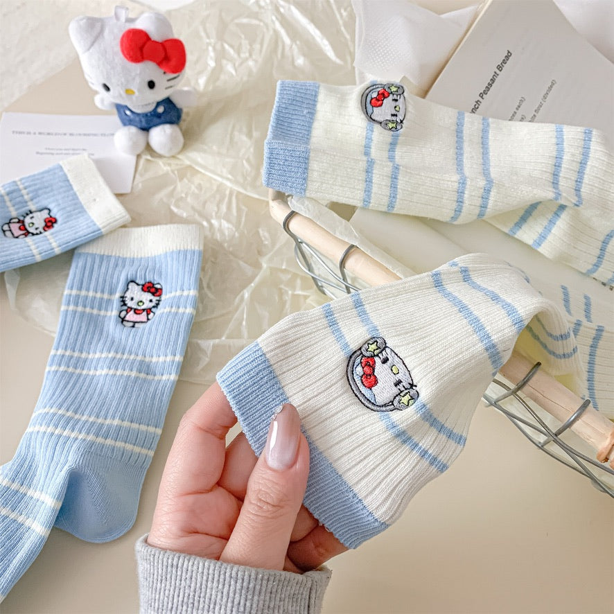 Hello Kitty Fresh Blue Socks
