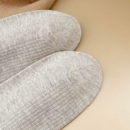 Elegant Coffee Tone Crew Socks