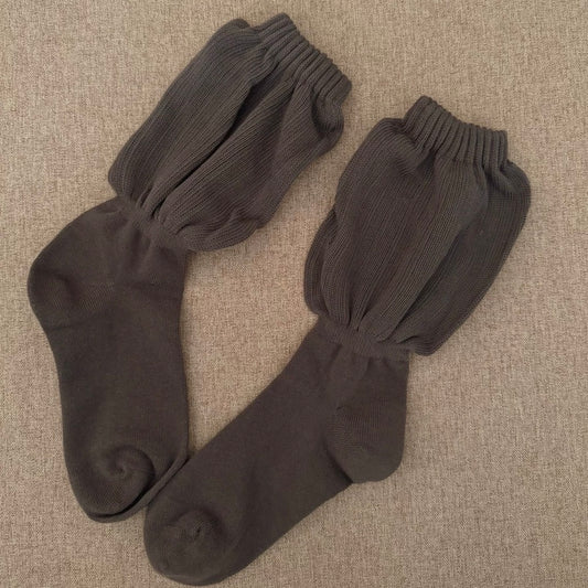 Ruffled Cotton Women's Crew Socks