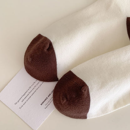 Coffee Bear Series Knit Crew Socks