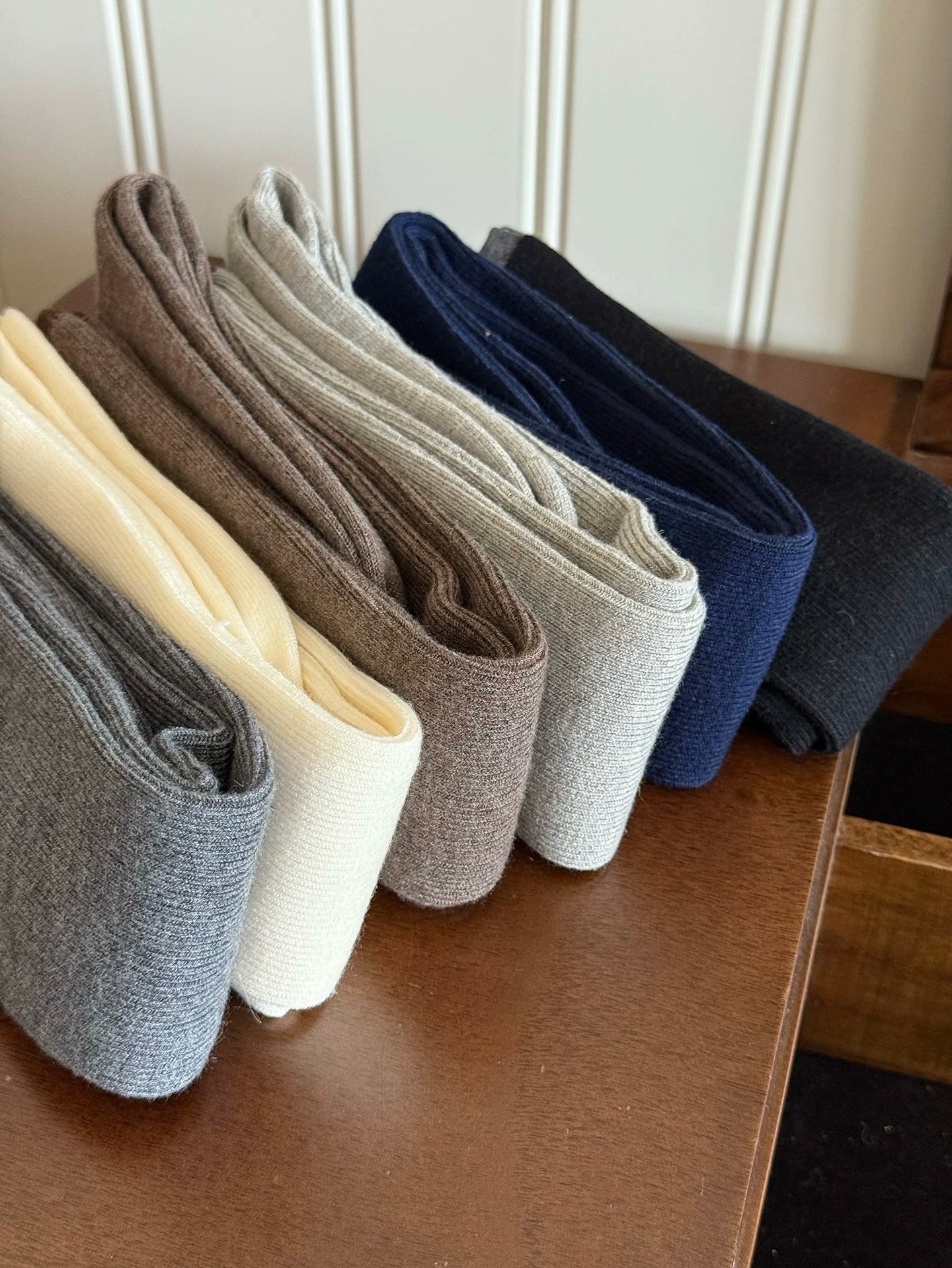 Minimalist Wool Knee High Socks