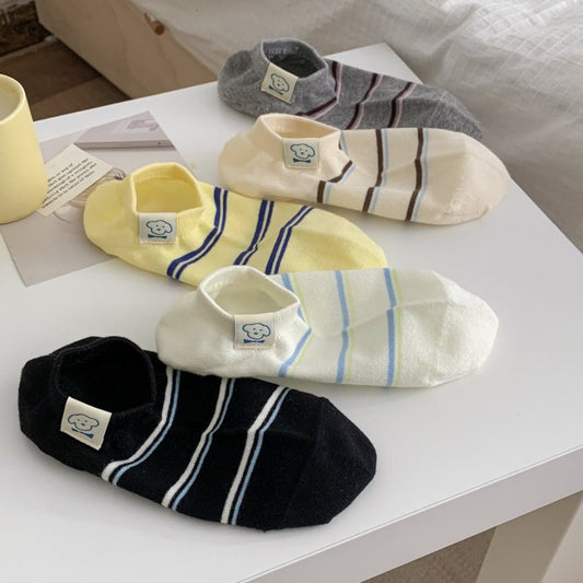 Puppy Motif Summer Ankle Socks