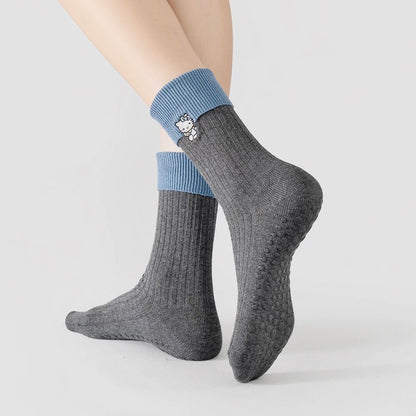 Kitty Knit Non-Slip Sports Socks