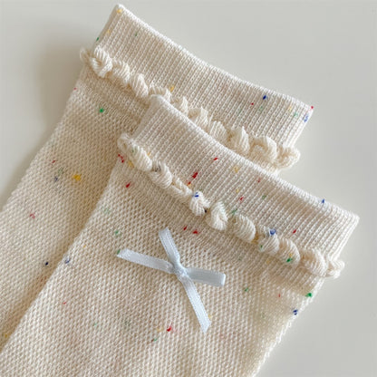 Sweet Pastel Summer Mesh Socks