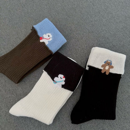 Soft Long-Staple Cotton Animal Socks