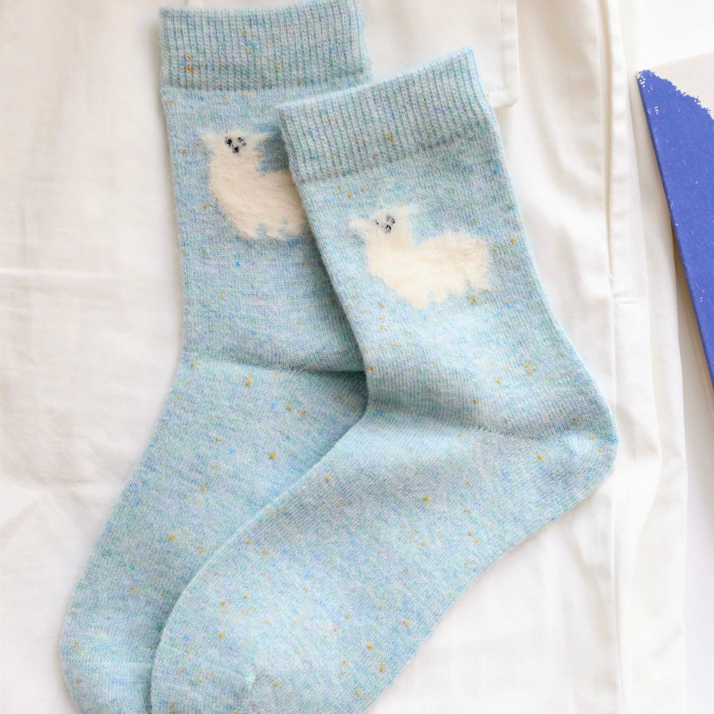 Fluffy Animal Wool Blend Socks