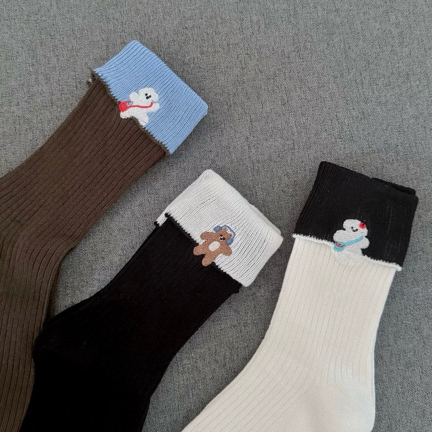 Soft Long-Staple Cotton Animal Socks