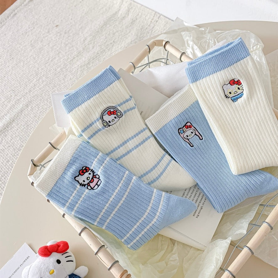 Hello Kitty Fresh Blue Socks