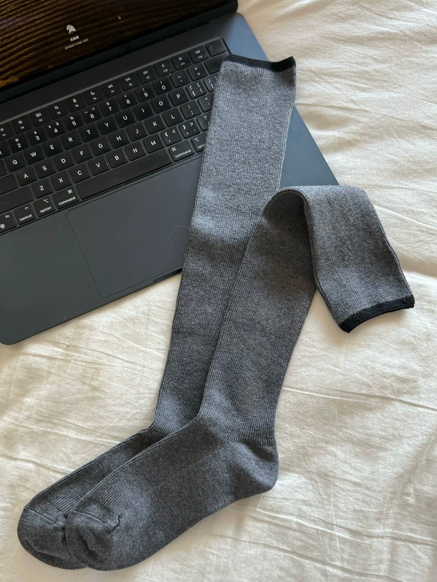 Minimalist Wool Knee High Socks