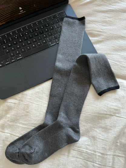 Minimalist Wool Knee High Socks