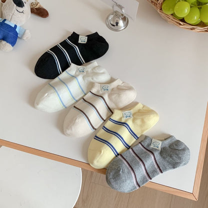 Puppy Motif Summer Ankle Socks