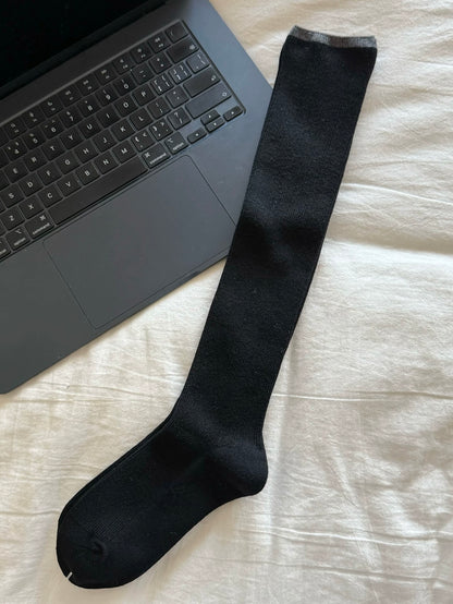 Minimalist Wool Knee High Socks