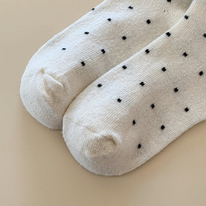 Cozy Dotted Lace Ruffle Socks