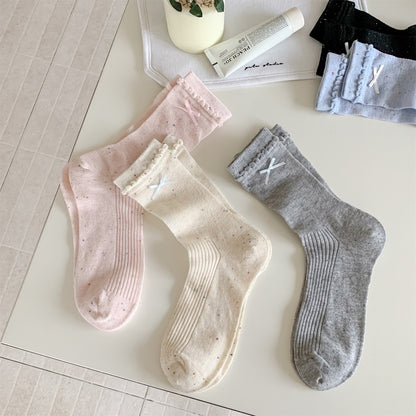 Sweet Pastel Summer Mesh Socks