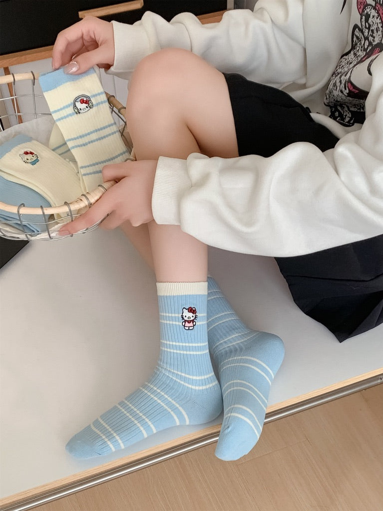 Hello Kitty Fresh Blue Socks
