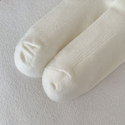 French Lace Ruffle Ribbon Crew Socks