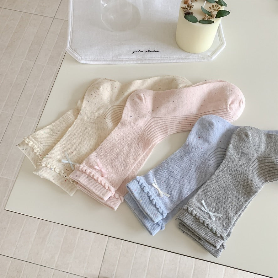 Sweet Pastel Summer Mesh Socks