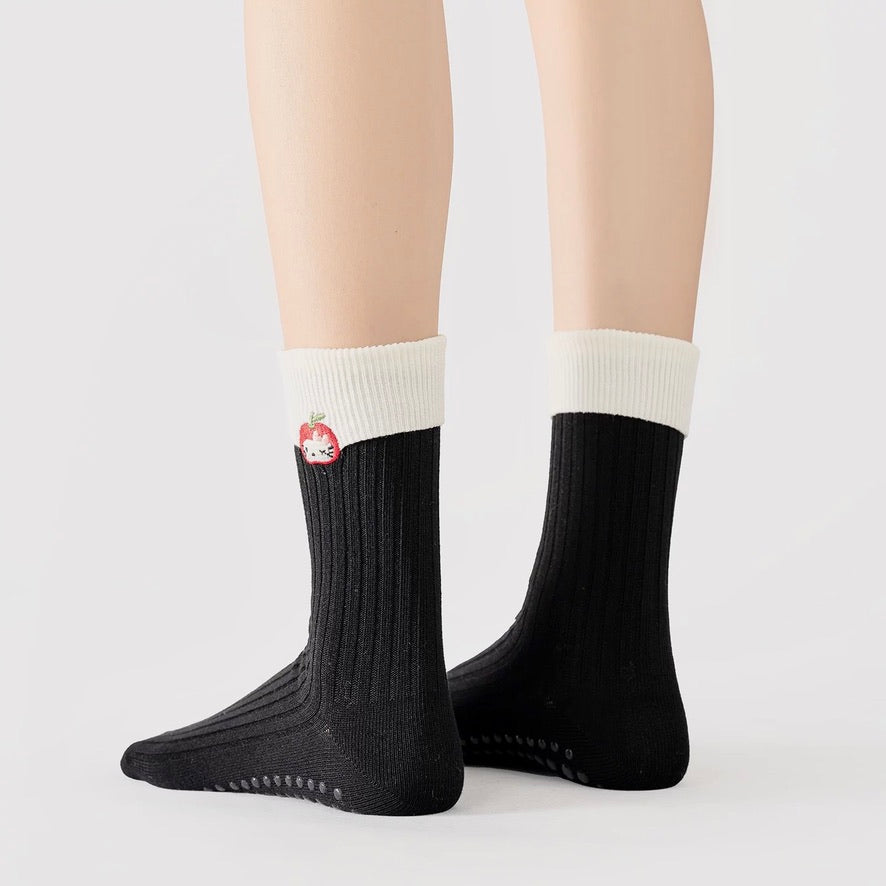Kitty Knit Non-Slip Sports Socks