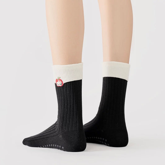 Kitty Knit Non-Slip Sports Socks