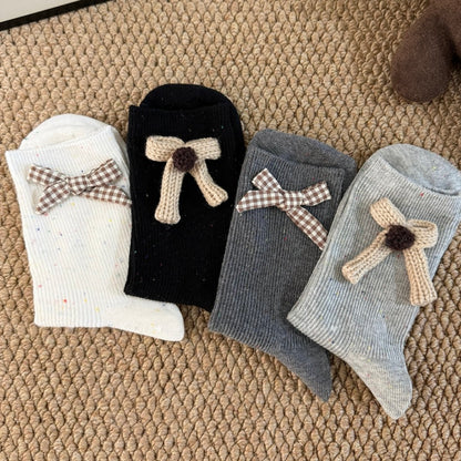 3D Bunny Cotton Crew Socks