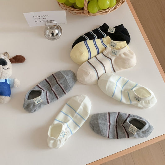 Puppy Motif Summer Ankle Socks