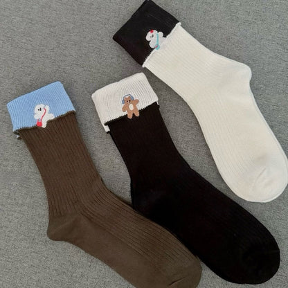 Soft Long-Staple Cotton Animal Socks