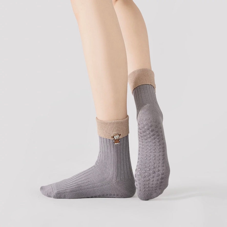 Kitty Knit Non-Slip Sports Socks