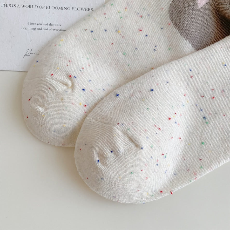 Sweet Animal Graphic Crew Socks