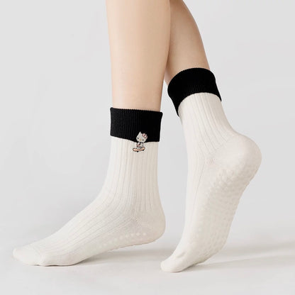 Kitty Knit Non-Slip Sports Socks