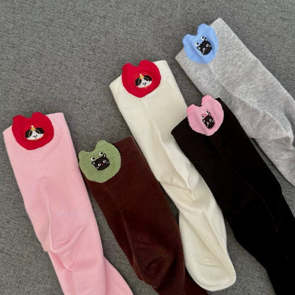 Cute 3D Cat & Puppy Ear Crew Socks
