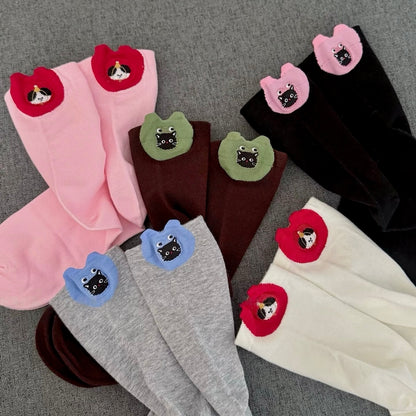 Cute 3D Cat & Puppy Ear Crew Socks