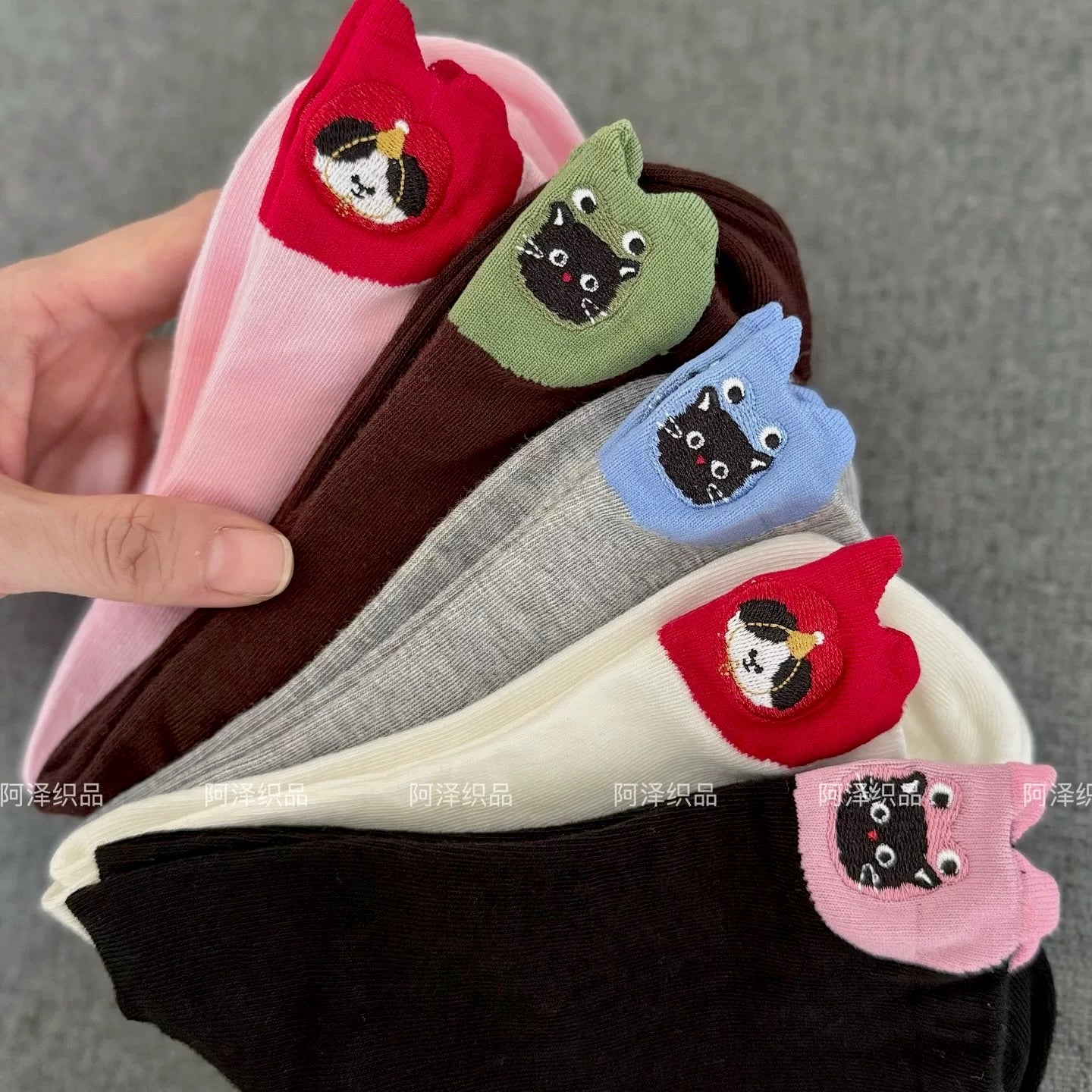 Cute 3D Cat & Puppy Ear Crew Socks