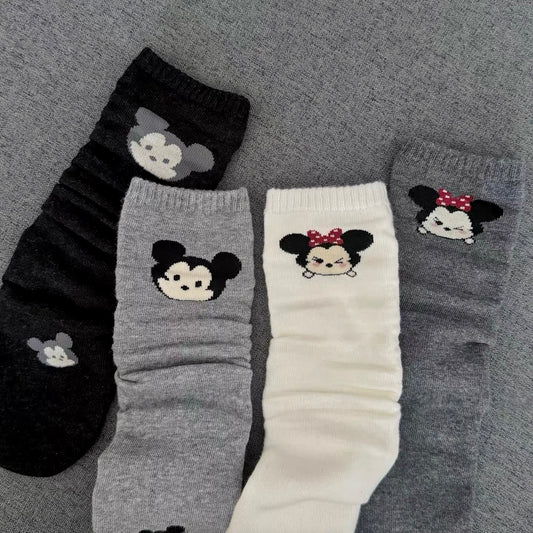 Mickey & Minnie Knit Crew Socks