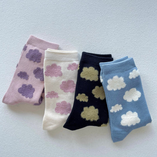 Dreamy Cloud Knit Crew Socks