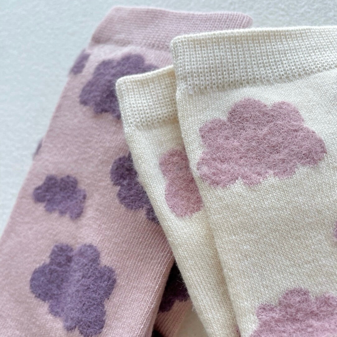 Dreamy Cloud Knit Crew Socks