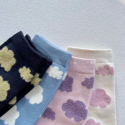 Dreamy Cloud Knit Crew Socks