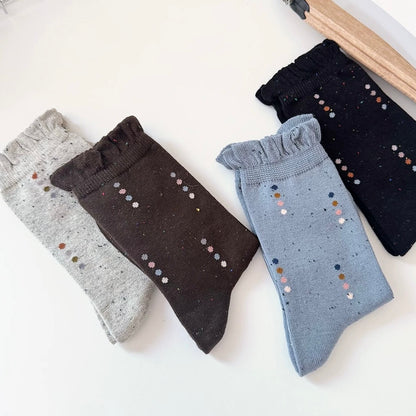 Colorful Mini Polka Dot Crew Socks
