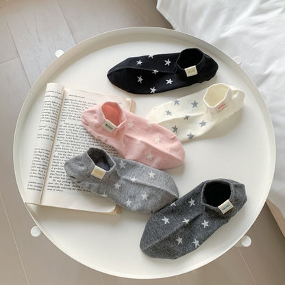 Star Knit No-Show Ankle Socks