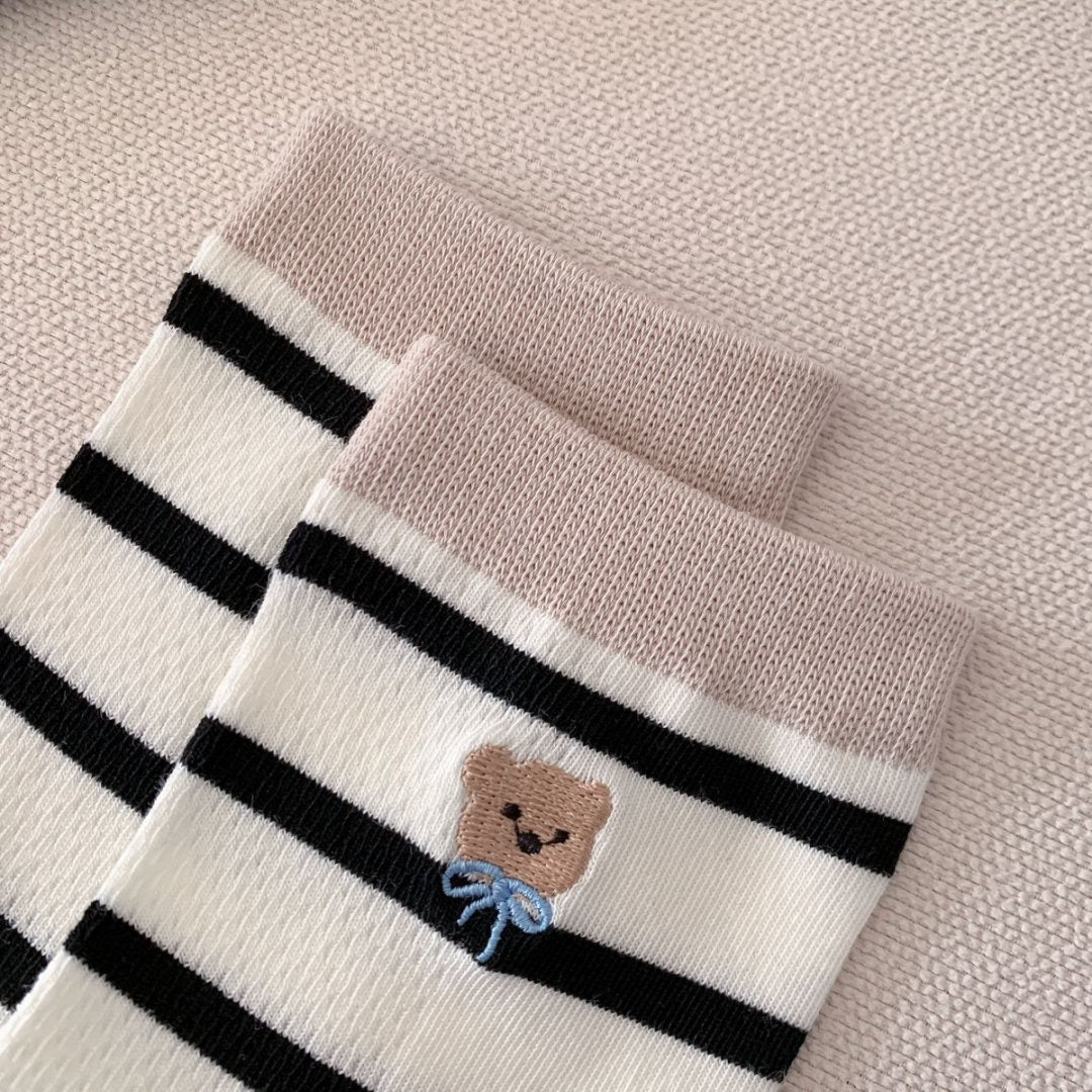 Daily Wear Striped Crew Socks