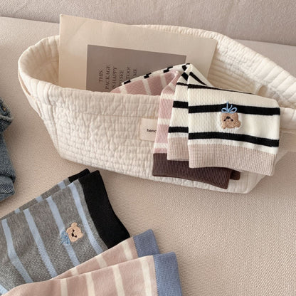 Daily Wear Striped Crew Socks