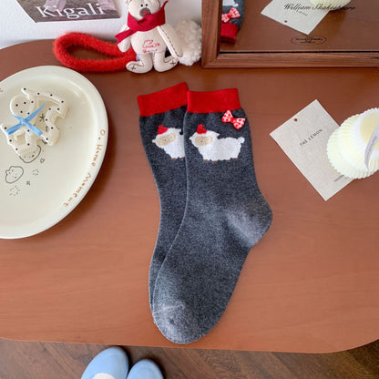 Fluffy Cute Animal Crew Socks