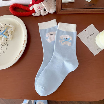 Fluffy Cute Animal Crew Socks