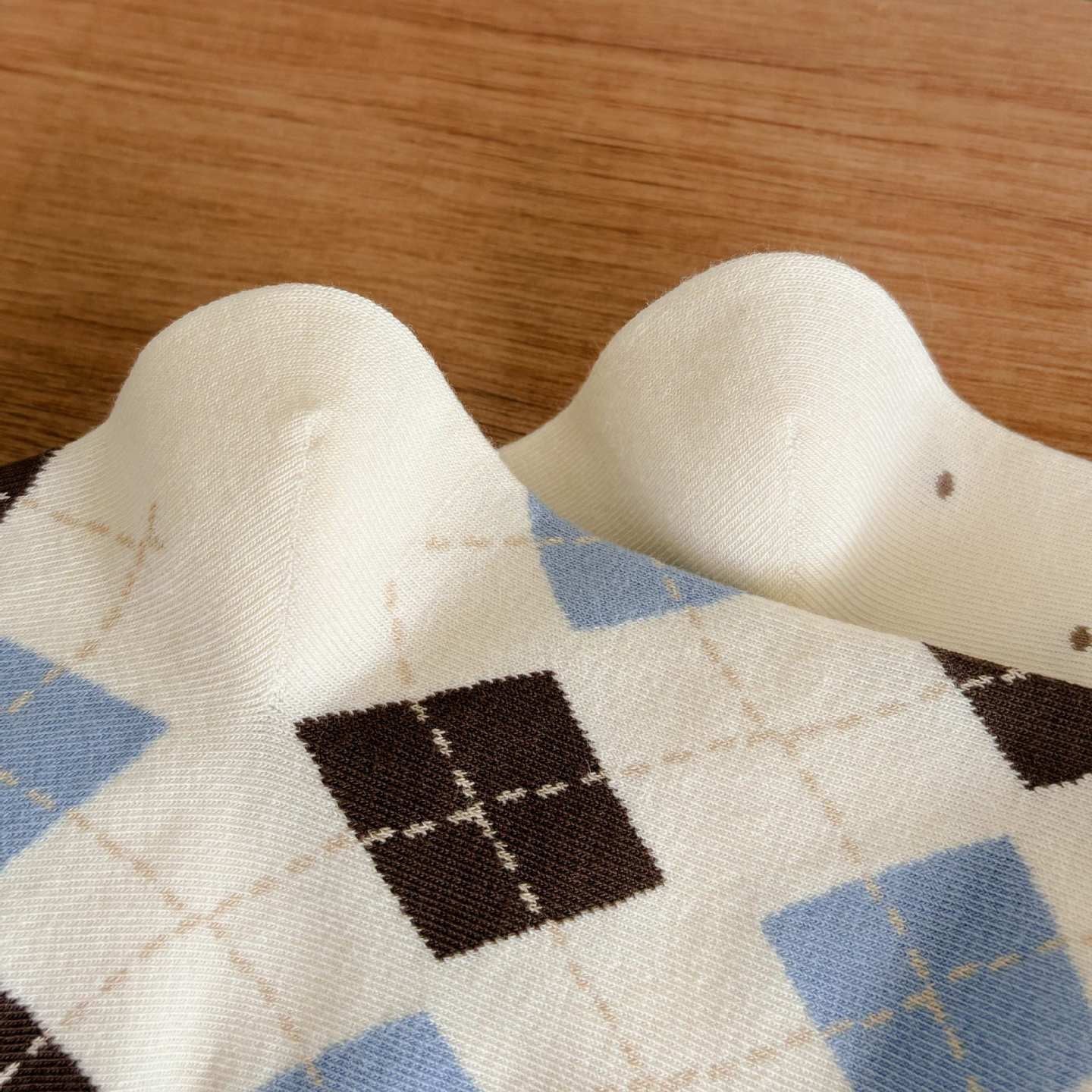 Argyle & Stripe Vintage Crew Socks