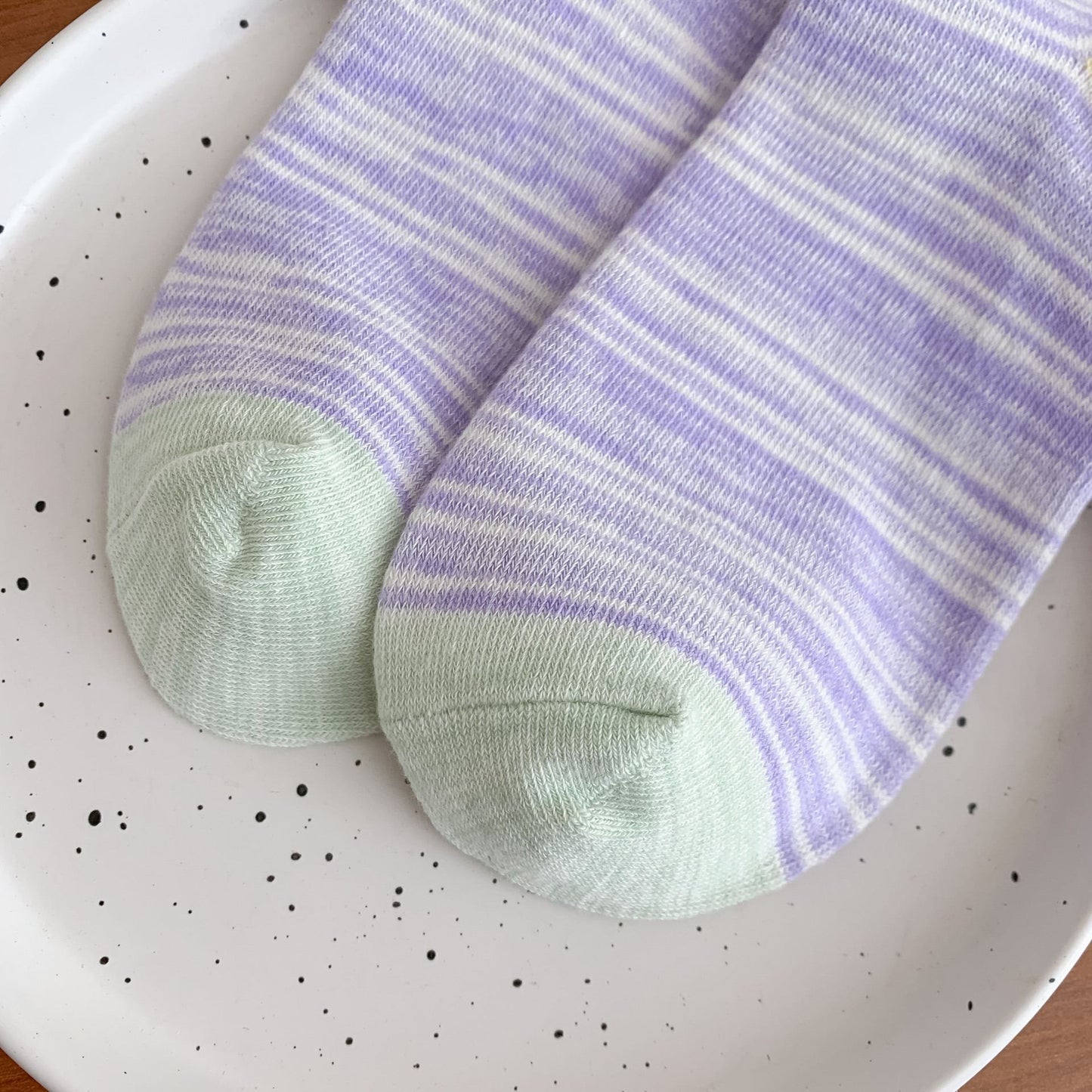 Colorful Spring Striped Crew Socks