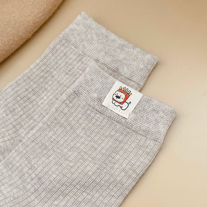 Elegant Coffee Tone Crew Socks