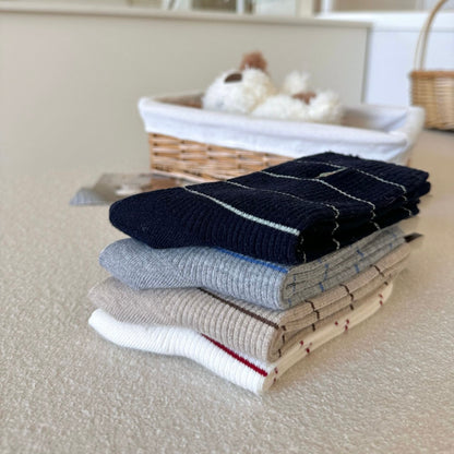 Bear&Bow Striped Crew Socks